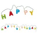 Decorata Multiwater Color Dots - "Happy Birthday" Led Lights - 95565