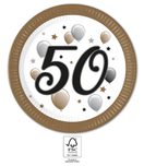 Decorata Milestone - FSC Paper Plates Next Generation Large 23cm "50" - 95616