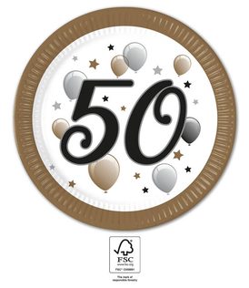Decorata Milestone - FSC Paper Plates Next Generation Large 23cm "50" - 95616