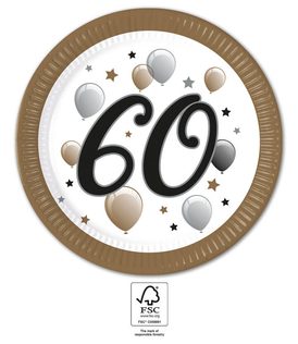 Decorata Milestone - FSC Paper Plates Next Generation Large 23cm "60" - 95617
