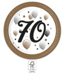 Decorata Milestone - FSC Paper Plates Next Generation Large 23cm "70" - 95618