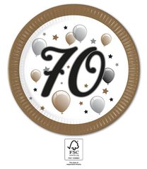 Decorata Milestone - FSC Paper Plates Next Generation Large 23cm "70" - 95618