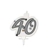 Decorata Milestone - Birthday Candle "40" - 95631