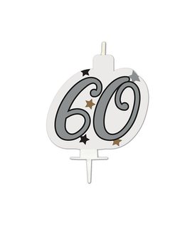 Decorata Milestone - Birthday Candle "60" - 95633