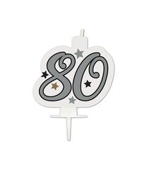 Decorata Milestone - Birthday Candle "80" - 95635