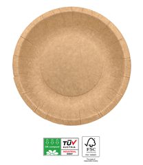 Decorata Kraft Tableware - FSC Kraft Deep Paper Bowls 21cm Extra Strong Industrial Compostable - 95811
