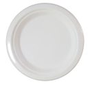 Decorata Sugarcane tableware set - White Sugarcane Plates 18 cm - 95848