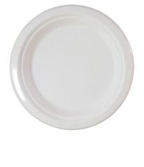 Decorata Sugarcane tableware set - White Sugarcane Plates 18 cm - 95848