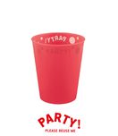 Decorata Reusable Party Products - Party Reusable Semi-transparent Cup 250ml Red - 96197