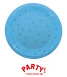 Decorata Reusable Party Products - Party Reusable Semi-transparent Plate 21cm Blue - 96212