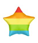 Decorated Foil Balloons - "Rainbow Star" Foil Balloon 46cm - 96379
