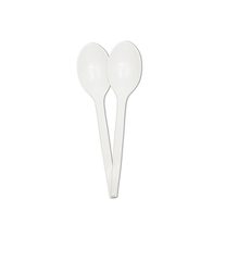 Decorata Reusable Products - Reusable White Spoons - 96392