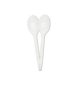 Decorata Reusable Products - Reusable White Spoons - 96392