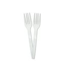 Decorata Reusable Products - Reusable White Forks - 96393