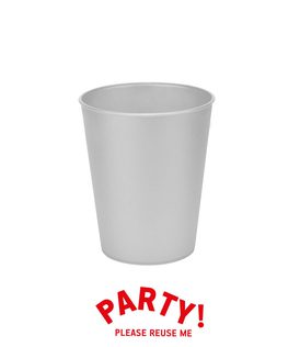 Decorata Reusable Products - Reusable Cup 250ml Silver - 96485