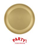 Decorata Reusable Products - Reusable Plate 21cm Gold - 96486