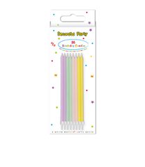 My Little Princess - Birthday Pastel Candles 14,5cm with holders - FSC Paper Box - 96500