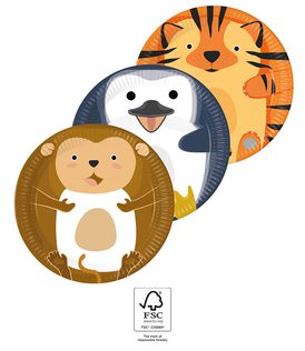 ZOO - FSC Paper Plates Next Generation Large 23cm (3 mixed designs) - 96598