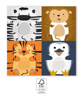 ZOO - FSC Two-Ply Paper Napkins 33x33cm - 96600
