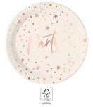 Rose Gold Party - FSC Paper Plates Next Generation Large 23cm - 96629