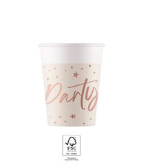Rose Gold Party - FSC Paper Cups 200ml - 96630