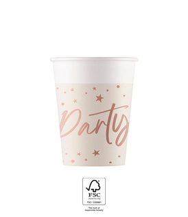 Rose Gold Party - FSC Paper Cups 200ml - 96630