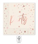 Rose Gold Party - FSC Two-Ply Paper Napkins 33x33cm - 96631