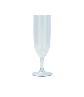 Decorata Reusable Products - Reusable Semi-Tranparent Light Blue Champagne Glasses - 96649