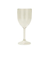 Decorata Reusable Products - Reusable Semi-Tranparent Beige Wine Glasses - 96655