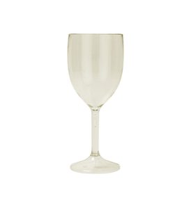 Decorata Reusable Products - Reusable Semi-Tranparent Beige Wine Glasses - 96655