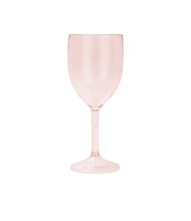Decorata Reusable Products - Reusable Semi-Tranparent Rose Gold Wine Glasses - 96656
