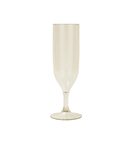 Decorata Reusable Products - Reusable Semi-Tranparent Beige Champagne Glasses - 96660