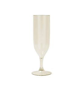 Decorata Reusable Products - Reusable Semi-Tranparent Beige Champagne Glasses - 96660