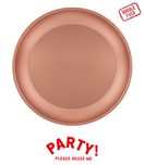 Decorata Reusable Products - Reusable Plates 21cm Rose Gold 4pcs - 96681