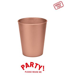 Decorata Reusable Products - Reusable Cups 250ml Rose Gold 4pcs - 96682