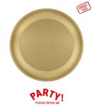 Decorata Reusable Products - Reusable Plates 21cm Gold 4pcs - 96683
