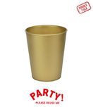 Decorata Reusable Products - Reusable Cups 250ml Gold 4pcs - 96684