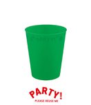 Decorata Reusable Party Products - Party Reusable Cup 250ml Bright Green - 96693