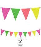 Decorata Garlands - FSC Paper Triangle Garland in Fluo colours - 96728