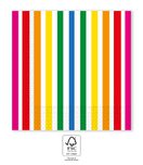 Napkin Designs - FSC Two-Ply paper Napkins 33x33cm Bright Stripes - 96732