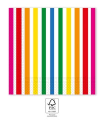 Napkin Designs - FSC Two-Ply paper Napkins 33x33cm Bright Stripes - 96732