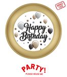 Decorata Milestone - Party Reusable Plate 21cm 4pcs - 96755