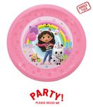 Gabby's Dollhouse - Party Reusable Plate 21cm 4pcs - 96761
