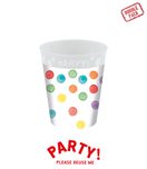 Decorata Multiwater Color Dots - Party Reusable Cup 250ml 4pcs - 96768