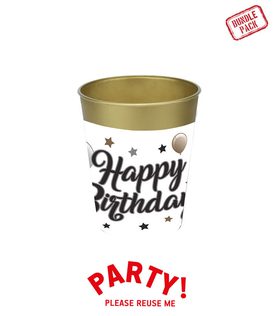 Decorata Milestone - Party Reusable Party Cup 250ml 4pcs - 96770