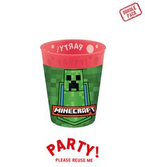Minecraft Party - Party Reusable Cup 250ml 4pcs - 96771