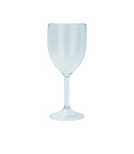 Decorata Reusable Products - Reusable Semi-Tranparent Light Blue Wine Glasses - 96785