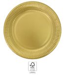 Metallic Colours - FSC Paper Plates Next Generation Large 23cm Gold - 96789