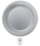 Metallic Colours - FSC Paper Plates Next Generation Large 23cm Silver - 96790