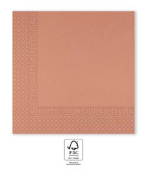 Decorata Solid Color - FSC Three-ply paper napkins 33x33cm Rose Gold - 96792
